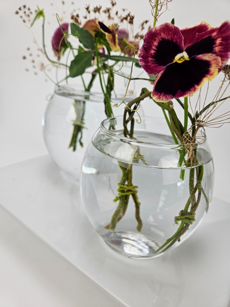 Minimal floral styling harvested in your own garden