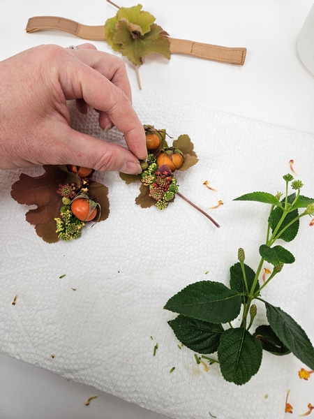 Glue in a few lantana seedheads for texture