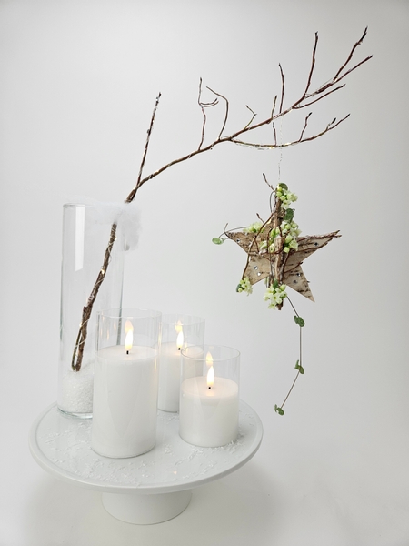 The year is so new it sparkles floral arrangement by Christine de Beer