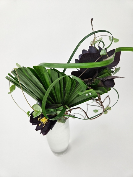 World association of flower arrangers floral design ideas without any floral foam