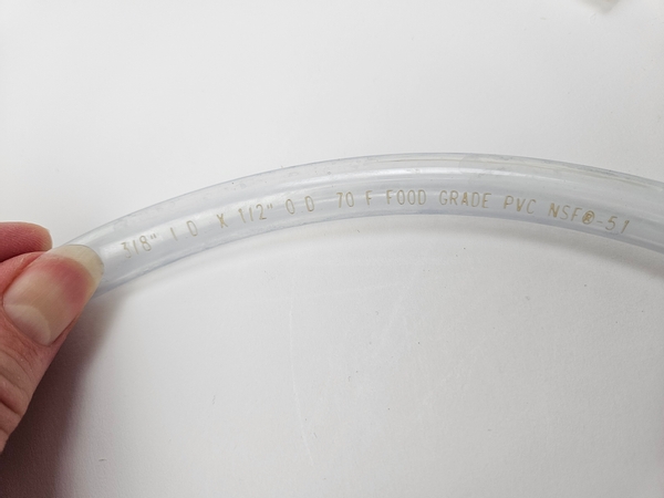 Instead of a drinking straw you can also use a food grade plastic pipe