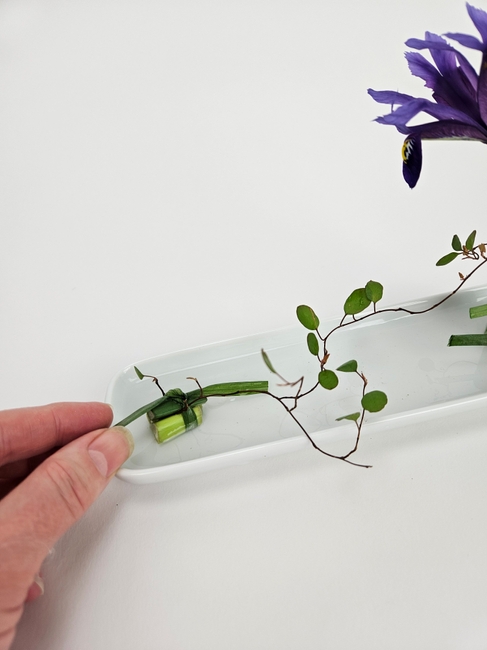 Knotted parcels to position your plant material in a design